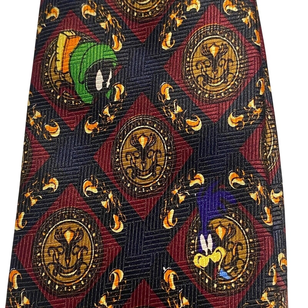 Looney Tunes Necktie Bugs Bunny Daffy Duck Taz Marvin The Martian Neck Tie
